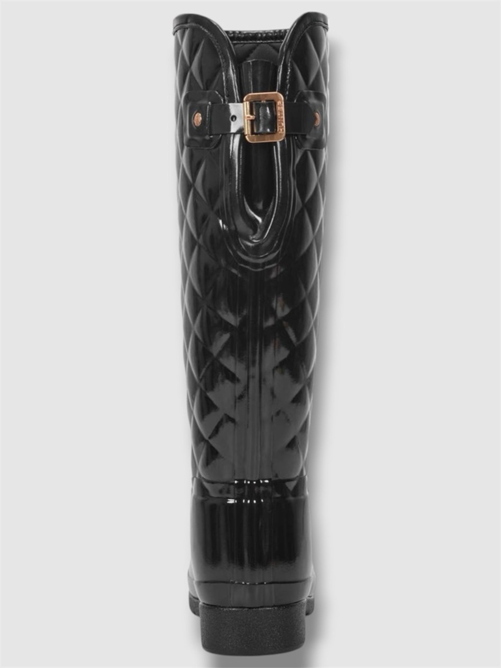 Hunter Original Refined High Gloss Quilted Waterproof Rain Boots (Women) - 9 - Picture 3 of 11